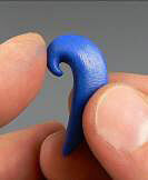 Blue molded clay